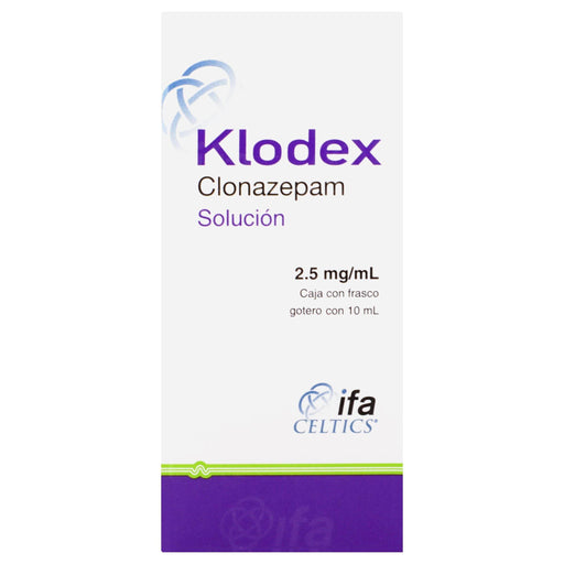Klodex (Clonazepam) Solución 2.5Mg/10Ml - WeCare Pharma