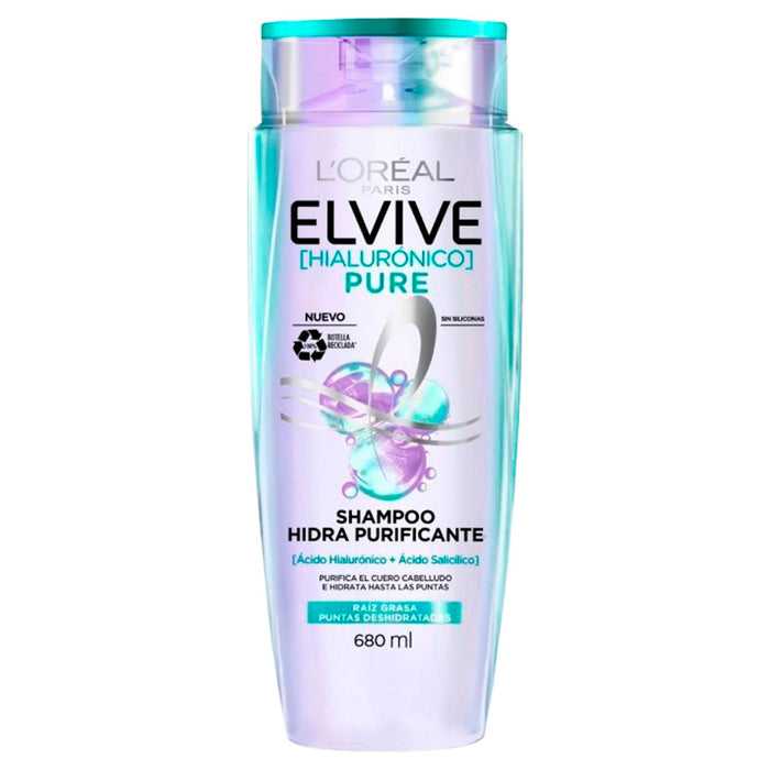Elvive Shampoo Hidra Hialu Pure 680Ml - WeCare Pharma