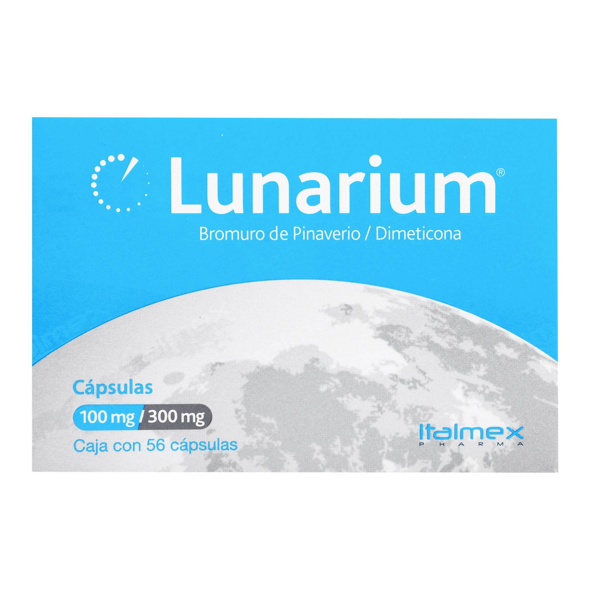 Lunarium 100Mg/300Mg Con 56 Capsulas (Bromuro De Pinaverio/Dimeticona ...