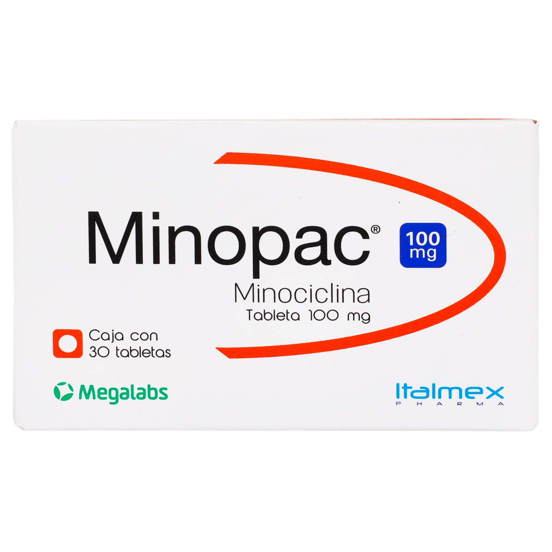 Minopac 100Mg Con 30 Capsulas (Minociclina) 1 - 7501390913107