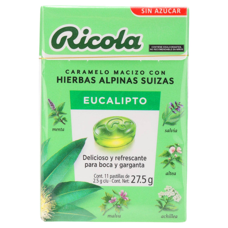 Caramelo Ricola Pastillas 27.5G Con 11 Eucalipto (Hierbas Alpinas Suizas) - WeCare Pharma