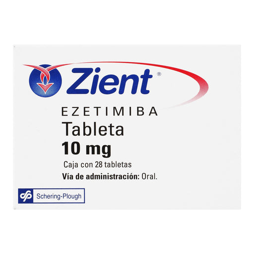 Zient 10Mg Con 28 Tabletas (Ezetimiba) - WeCare Pharma