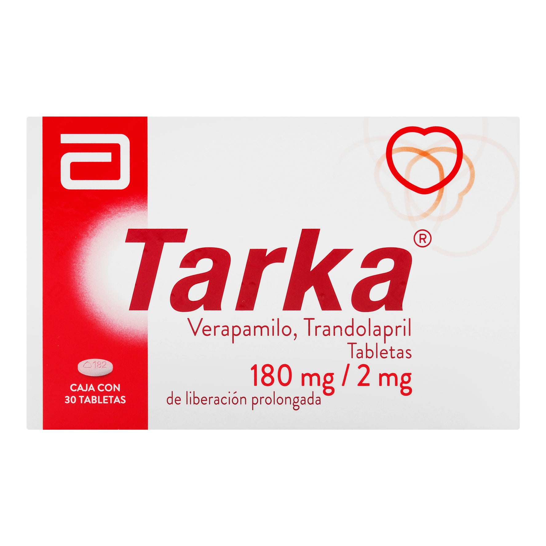 Tarka 180Mg/2Mg Con 30 Tabletas (Verapamilo/Trandolapril) 1 - 7501033953576