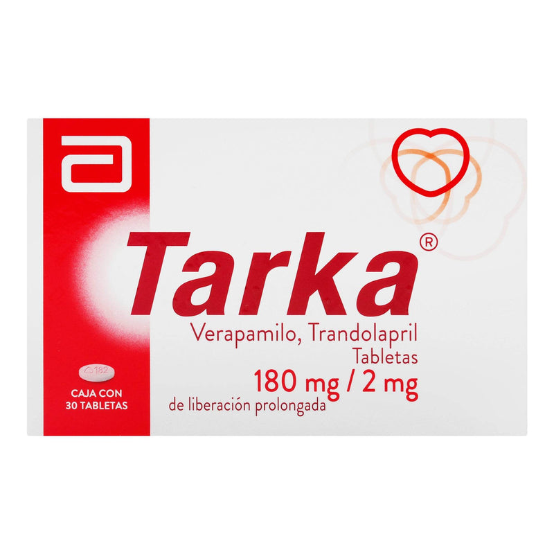 Tarka 180Mg/2Mg Con 30 Tabletas (Verapamilo/Trandolapril) - WeCare Pharma