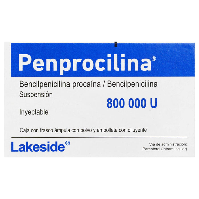 Penprocilina Frasco 80 000Unid Con 1 Ampulas (Bencilpenicilina Procaina/Bencilpenicilina) - WeCare Pharma