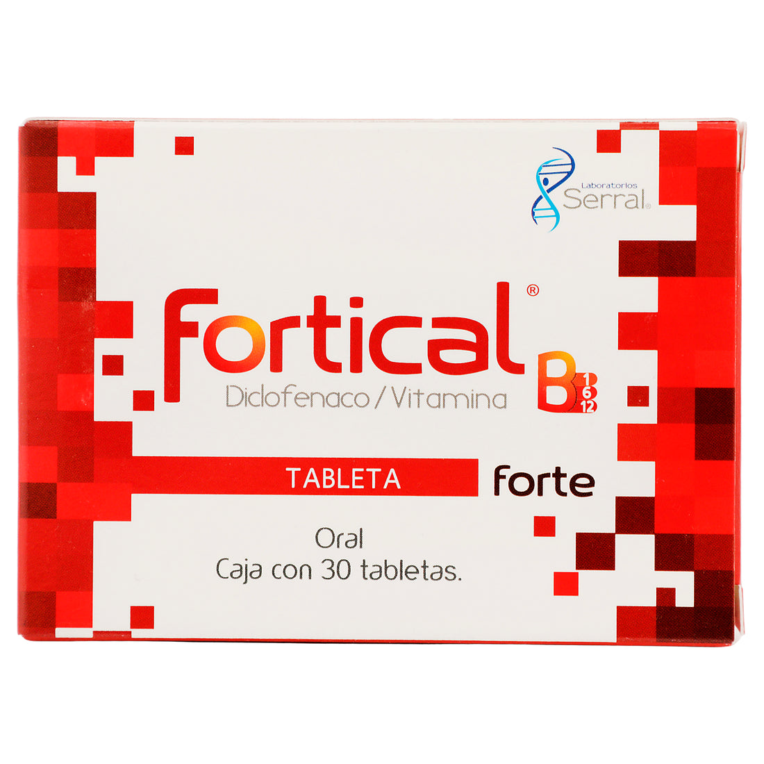 Fortical Forte 50/50/50Mg Con 30 Tabletas (Diclofenaco/Vitamina B) 1 - 7501258205085