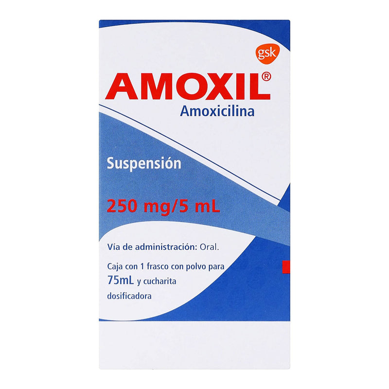 Amoxil Suspensión 250Mg/5Ml 75Ml (Amoxicilina) - WeCare Pharma