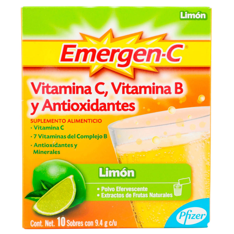 Emergen-C Sobre 9.4G Con 10 Limon (Vit Con Vit B/Antioxidantes) - WeCare Pharma