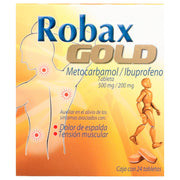 Robax Gold 500/200Mg Con 24 Tabletas (Metocarbamol/Ibuprofeno) - WeCare Pharma