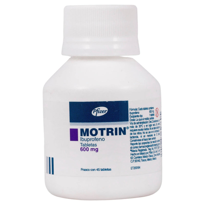 Motrin 600Mg Con 45 Tabletas (Ibuprofeno) - WeCare Pharma