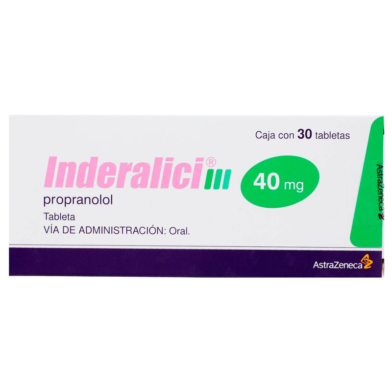 Inderalici 40Mg Con 30 Tabletas (Propranolol) - WeCare Pharma