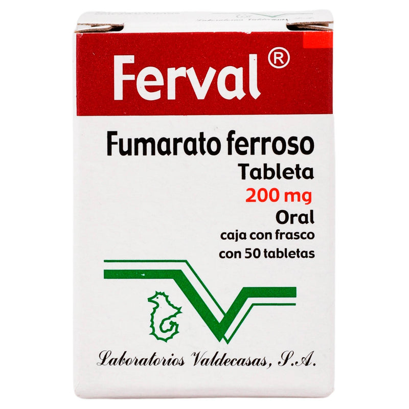 Ferval 200Mg Con 50 Tabletas (Fumarato Ferroso) - WeCare Pharma