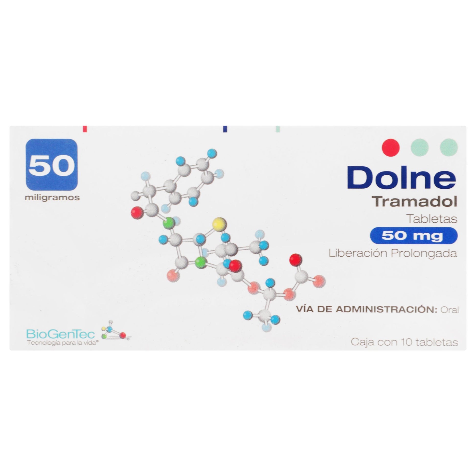 Dolne 50Mg Con 10 Tabletas (Tramadol) 1 - 7501384544522