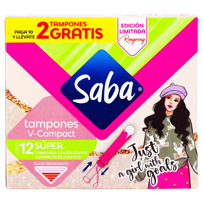 Tampones Saba Super V-Compacto Con 10 - WeCare Pharma