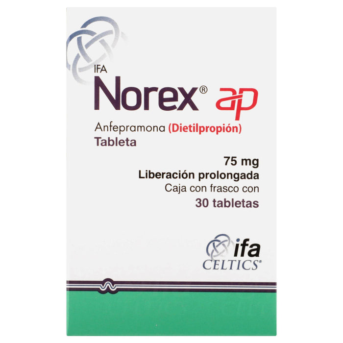Norex Ap (Anfepramona) Tabletas 75Mg Con 30 - WeCare Pharma