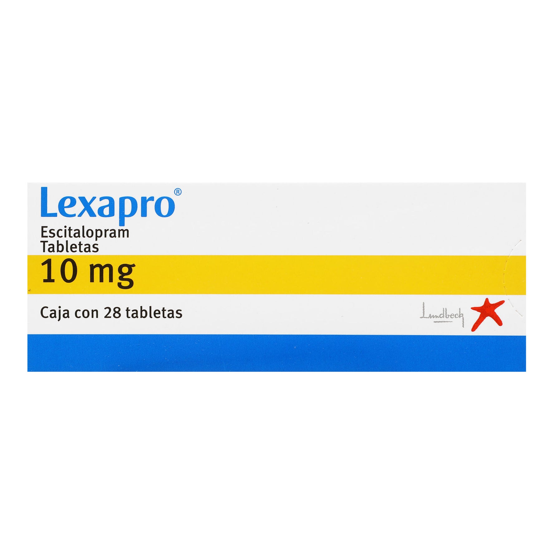 Lexapro 10Mg Con 28 Tabletas (Escitalopram) 1 - 7503003746126