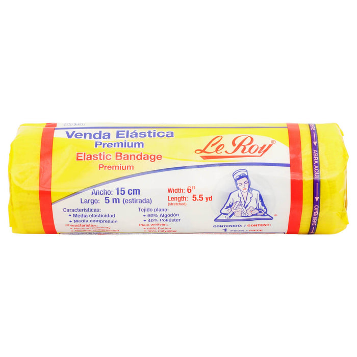 Venda Elástica 15Cm Leroy - WeCare Pharma