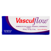 Vasculflow 250Mg/225Mg/25Mg Con 20 Tabletas (Dobesilato De Calcio/Diosmina/Hesperidina) - WeCare Pharma