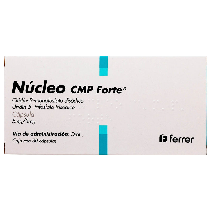 Nucleo Cmp Forte 5Mg/3Mg Con 30 Capsulas (Citidin 5/Uridin 5) - WeCare Pharma