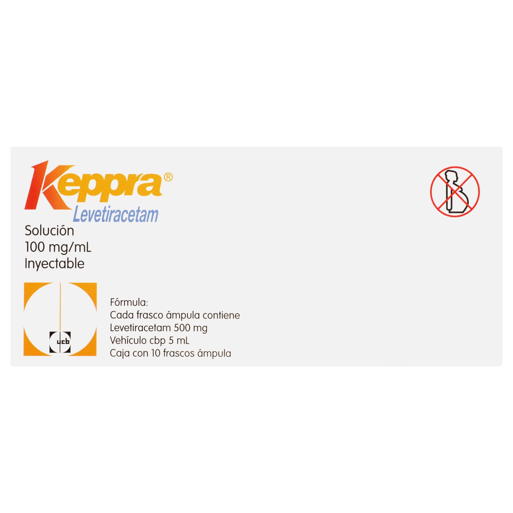 Keppra Frasco 100Mg/5Ml Con 10 Ampulas (Levetiracetam) 1 - 7501088507748