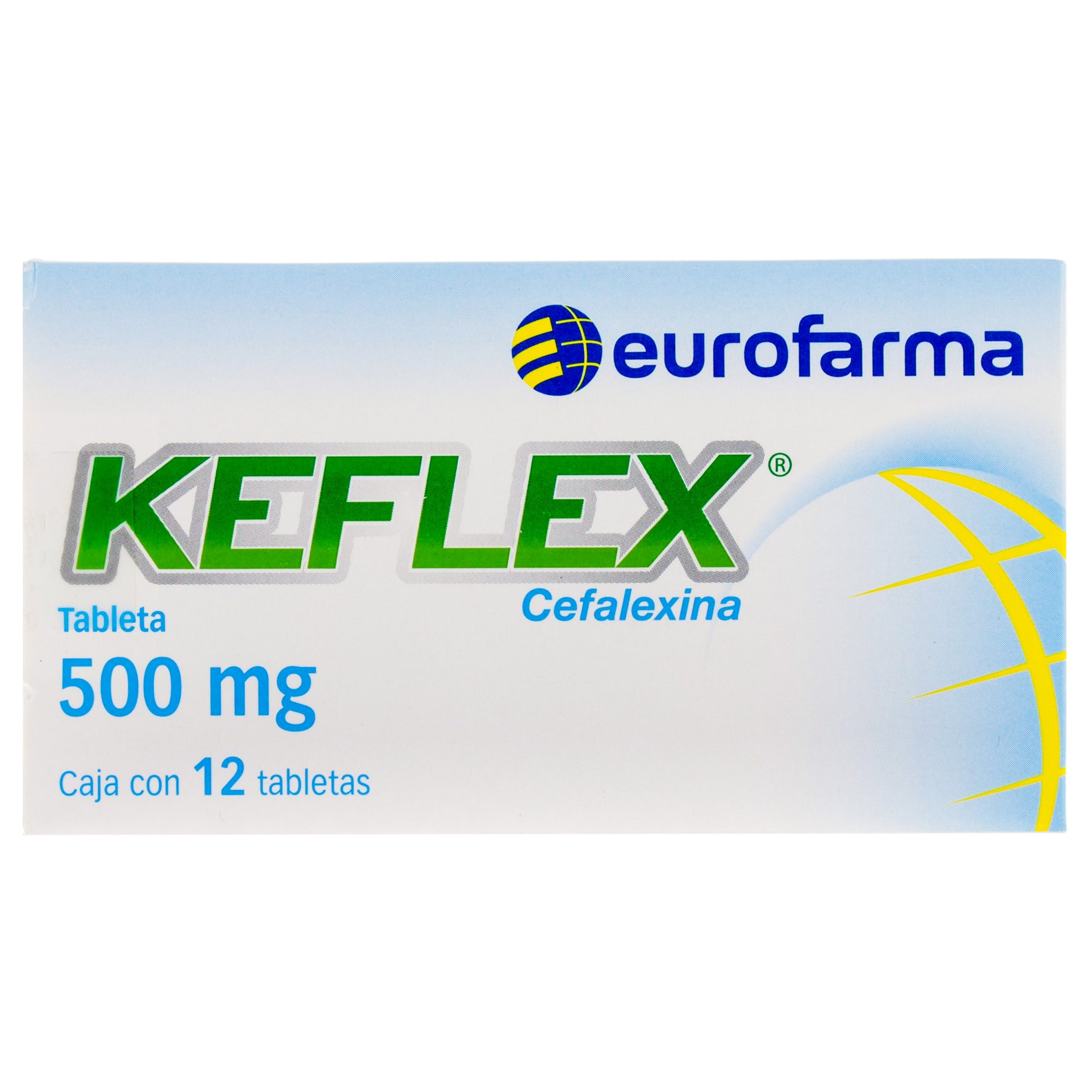 Keflex 500Mg Con 12 Tabletas (Cefalexina) 1 - 7891317027513