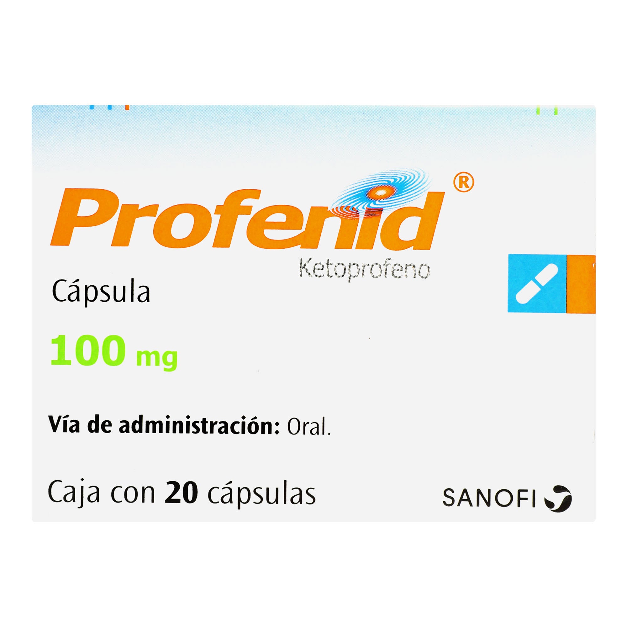 Profenid 100Mg Con 20 Capsulas (Ketoprofeno) 1 - 7501165002791