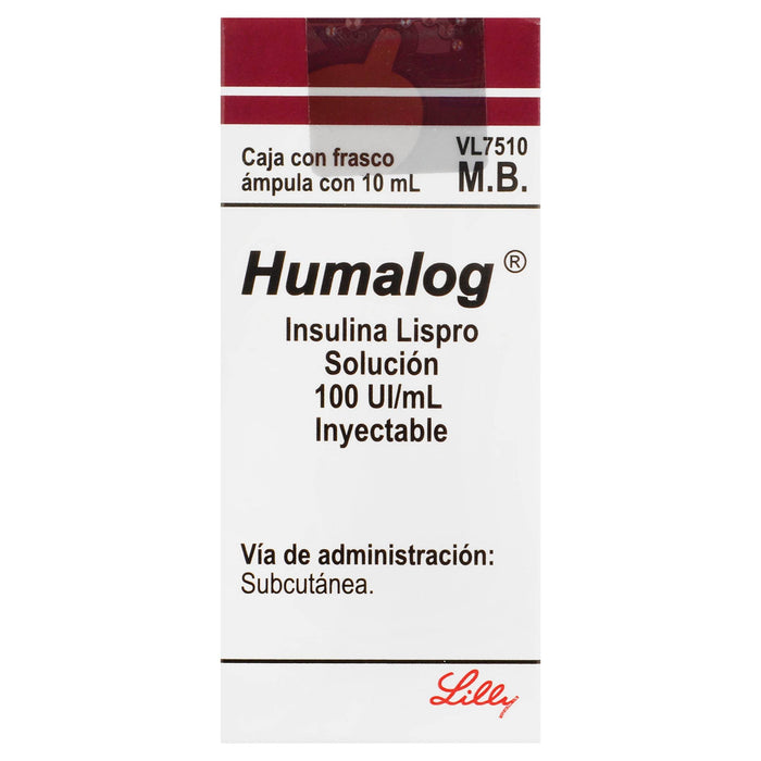 Humalog Frasco 100Unid/Ml 10Ml Con 1 Ampulas (Insulina Lispro) - WeCare Pharma