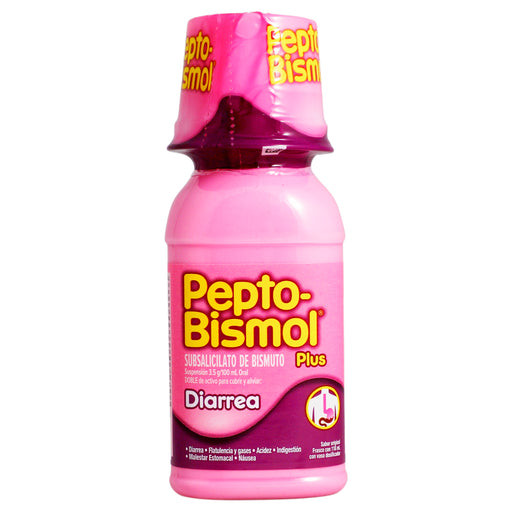 Pepto Bismol Plus Diarrea Suspensión 3.5G/100Ml 118Ml (Subsalicilato De Bismuto) 1 - 7500435154178