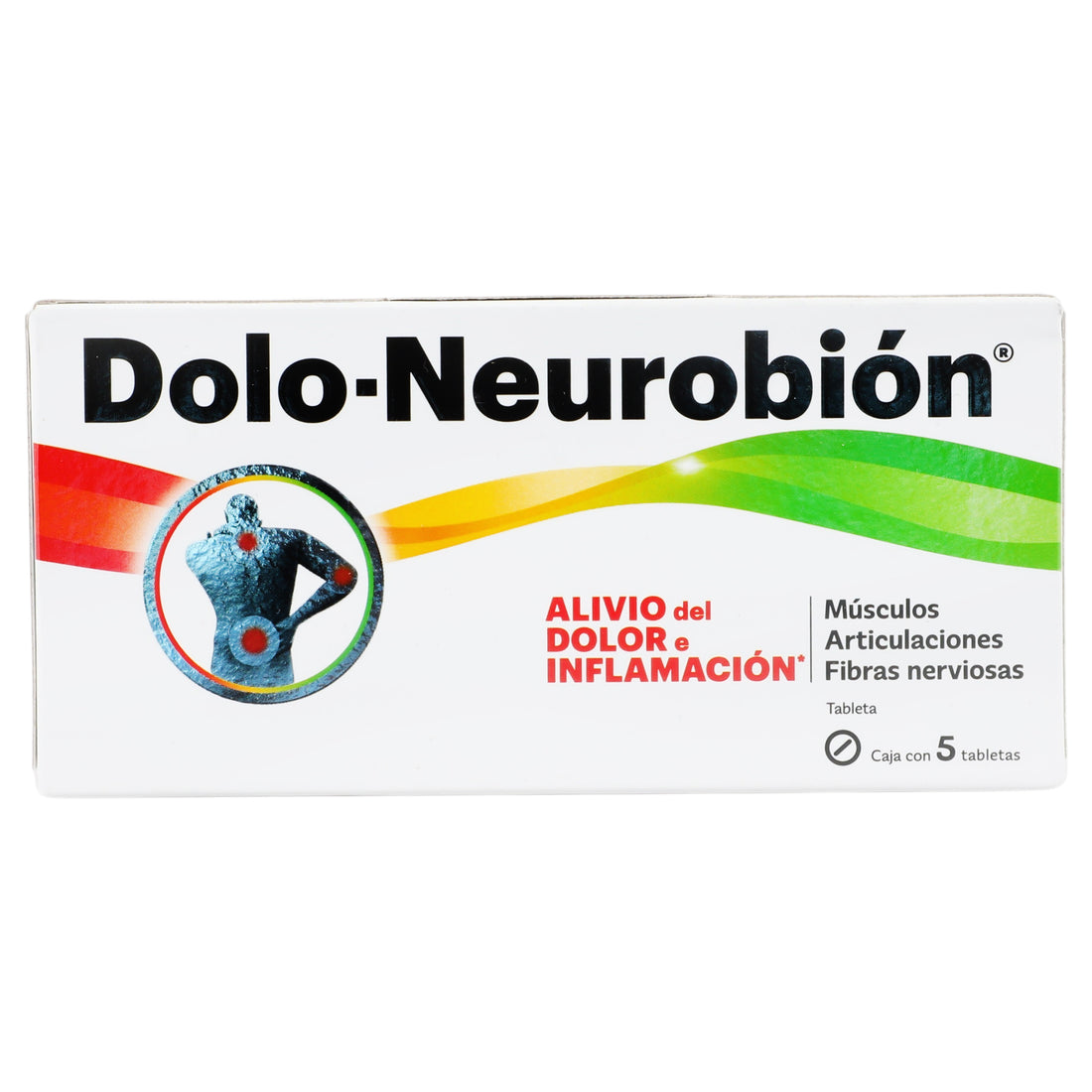 Dolo-Neurobion 500Mg/50Mg/50Mg/1Mg Con 5 Tabletas (Diclofenaco/Complejo B) 1 - 7501298223728