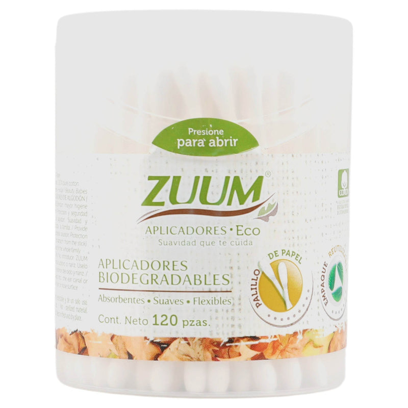 Aplicadores De Algodón Zuum Con 120 - WeCare Pharma