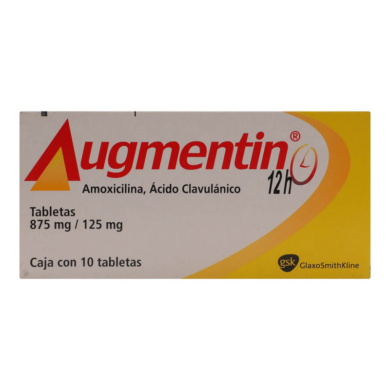 Augmentin 12H 875Mg/125Mg Con 10 Tabletas (Amoxicilina/Clavulanato) - WeCare Pharma