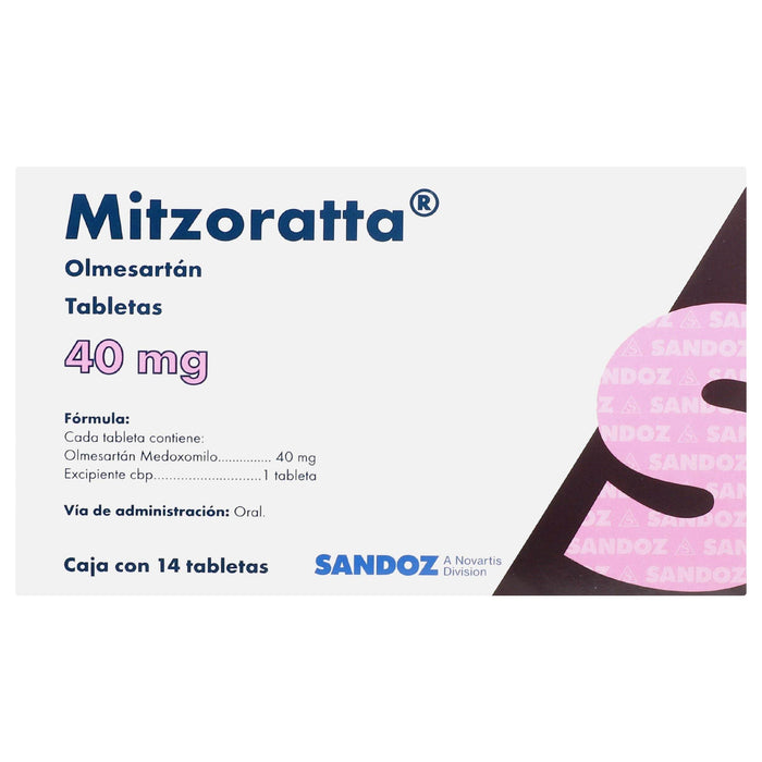 Mitzoratta (Olmesartan) Tabletas 40Mg Con 14 - WeCare Pharma