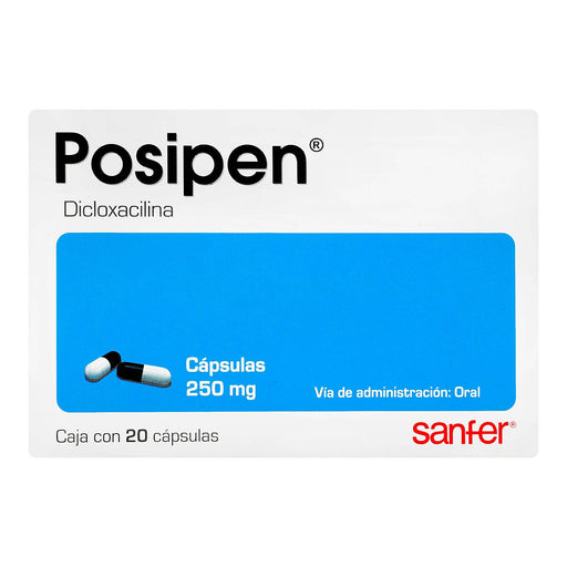 Posipen 250Mg Con 20 Capsulas (Dicloxacilina) - WeCare Pharma