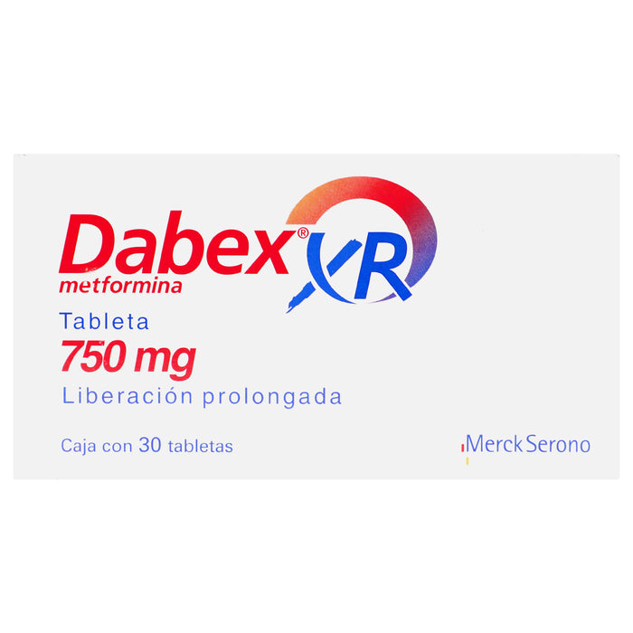 Dabex Xr 750Mg Con 30 Tabletas (Metformina) 1 - 7501298213569