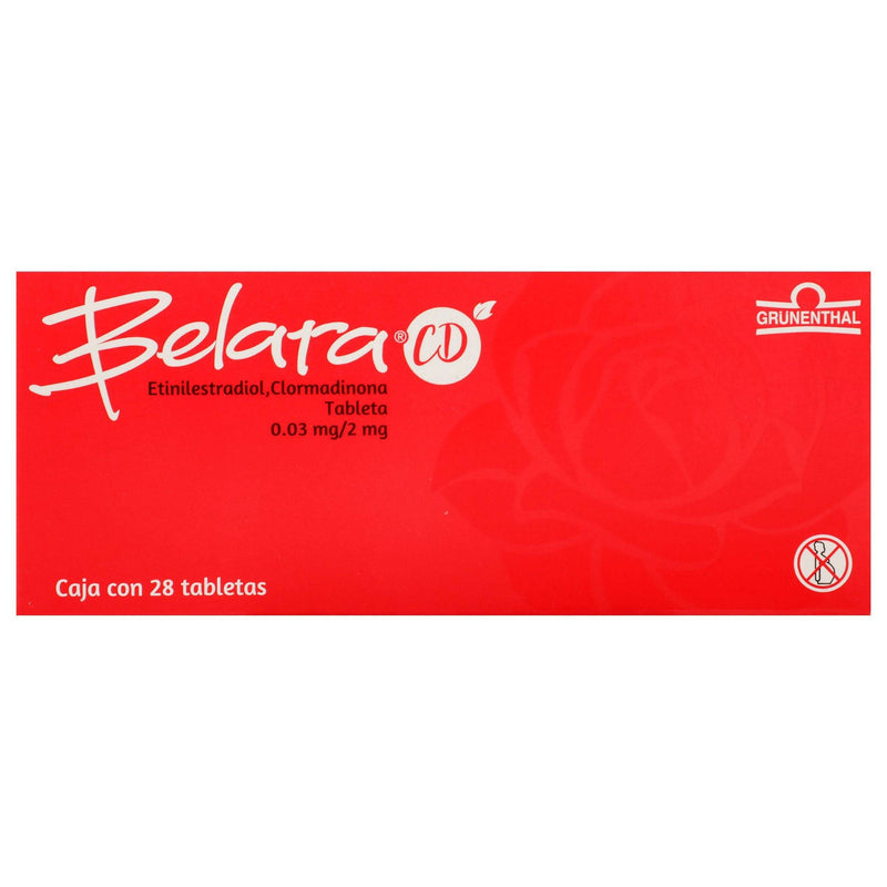 Belara Cd 0.03Mg/2Mg Con 28 Tabletas (Etinilestradiol/Clormadinona) - WeCare Pharma