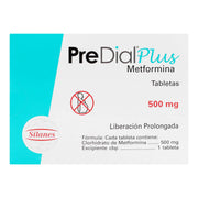 Predial Plus 500Mg Con 30 Tabletas (Metformina) - WeCare Pharma