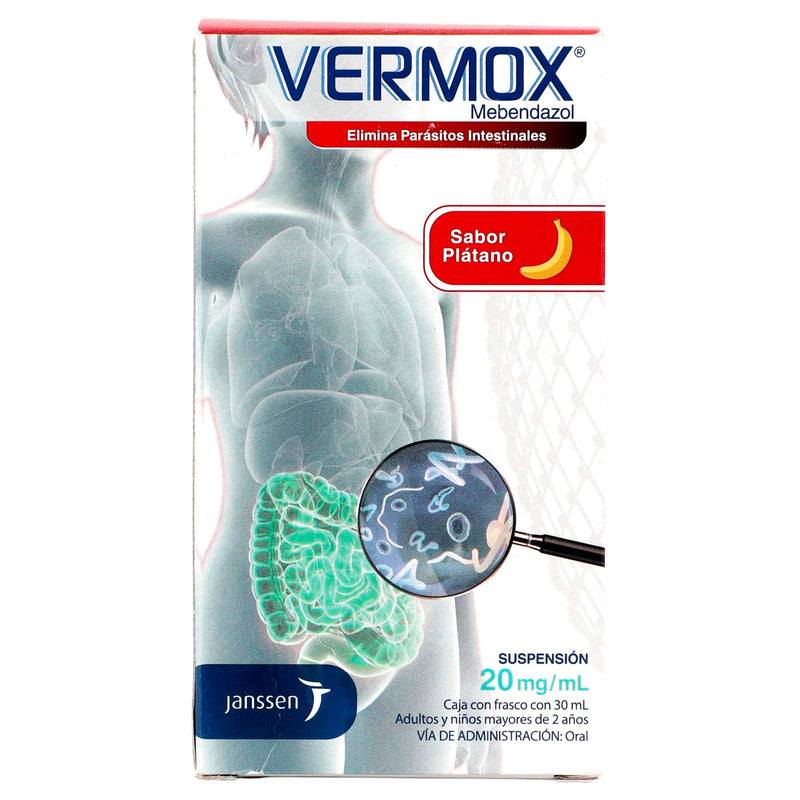 Vermox Suspensión Suspensión 20Mg/Ml 30Ml (Mebendazol) - WeCare Pharma