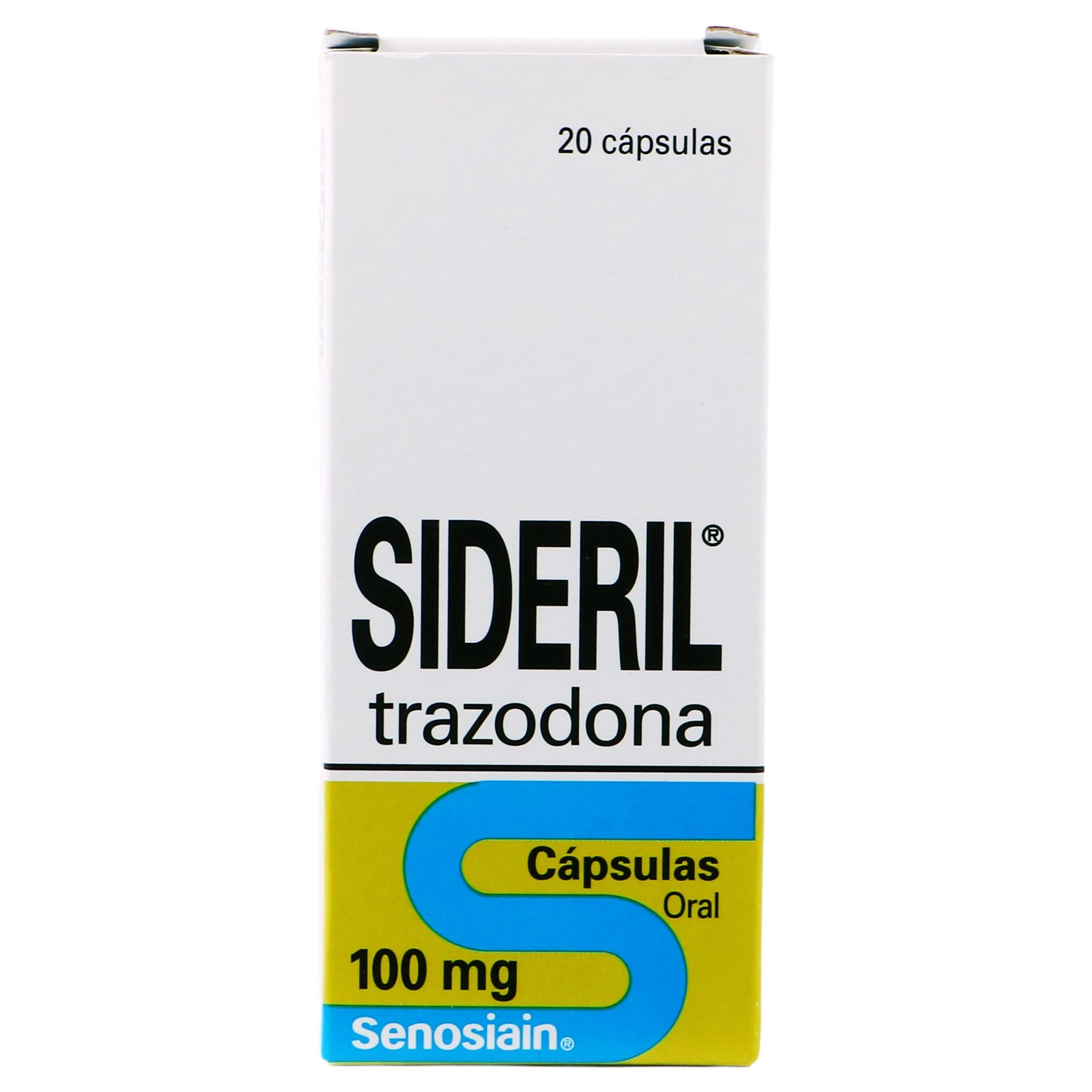 Sideril 100Mg Con 20 Capsulas (Trazodona) 1 - 7501314705238