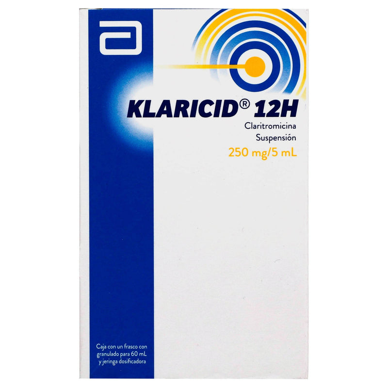 Klaricid 12H Suspensión 250Mg/5Ml 60Ml (Claritromicina) - WeCare Pharma