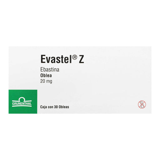 Evastel Z Oblea 20Mg Con 30 (Ebastina) - WeCare Pharma