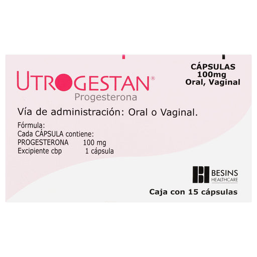 Utrogestan 100Mg Con 15 Capsulas (Progesterona) - WeCare Pharma