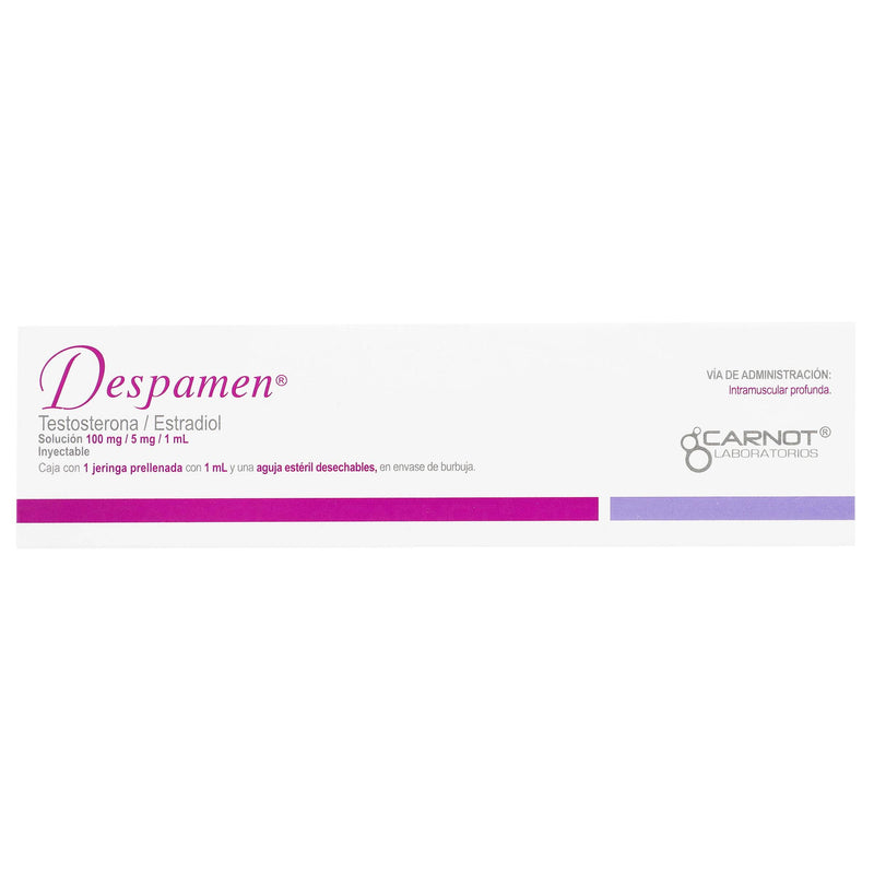 Despamen Jeringa 100Mg/5Mg/1Ml Con 1 (Testosterona/Estradiol) - WeCare Pharma