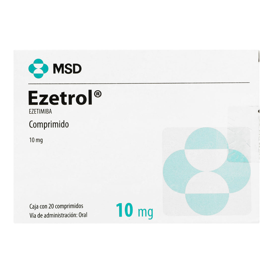 Ezetrol 10Mg Con 20 Tabletas (Ezetimiba) 1 - 7501326000093