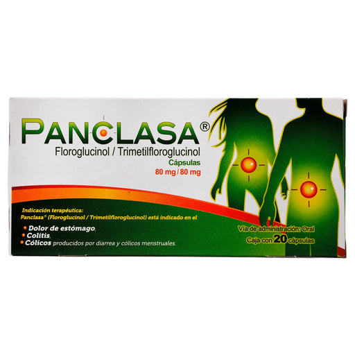 Panclasa 80Mg/80Mg Con 20 Capsulas (Floroglucinol/Trimetilfloroglucinol) 1 - 7501188801227