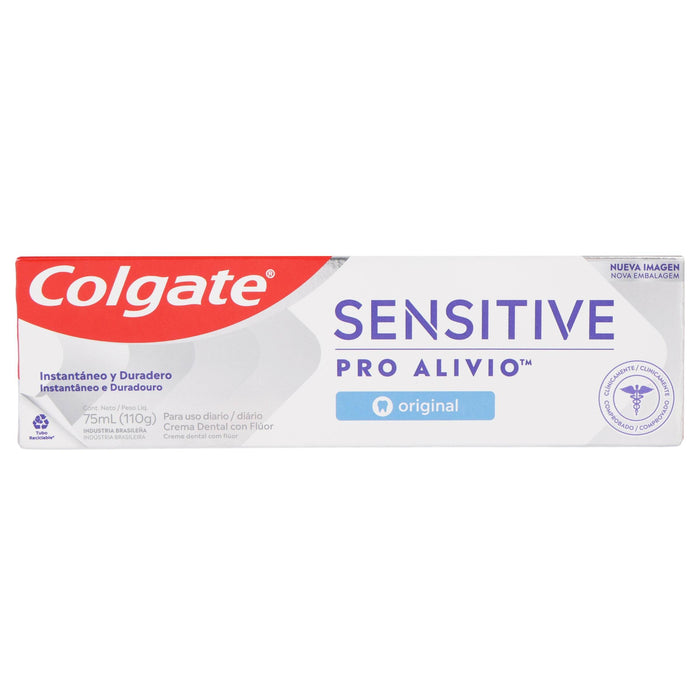 Colgate Pasta Dental Sensitive Pro-Alivio 110G - WeCare Pharma