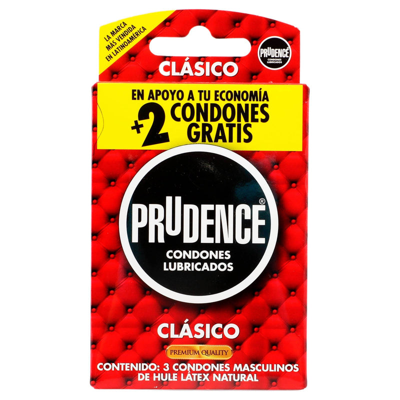Condón Prudence Clasico Con 3 - WeCare Pharma