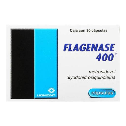 Flagenase 400 400Mg/200Mg Con 30 Tabletas (Metronidazol/Diyodohidroxiquinoleina) - WeCare Pharma