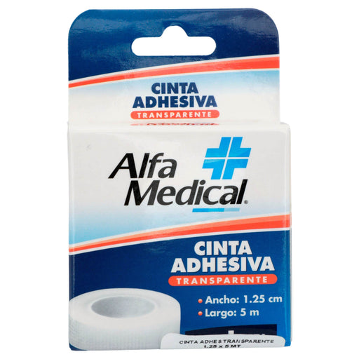 Cinta Adhesiva Transparente 1.25Cm X 5M Alfa Medical - WeCare Pharma