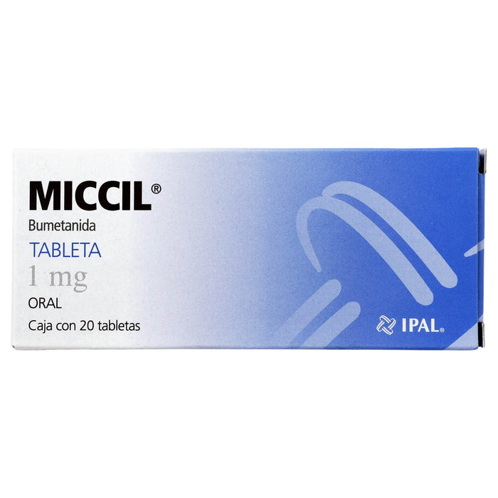 Miccil 1Mg Con 20 Tabletas (Bumetanida) - WeCare Pharma