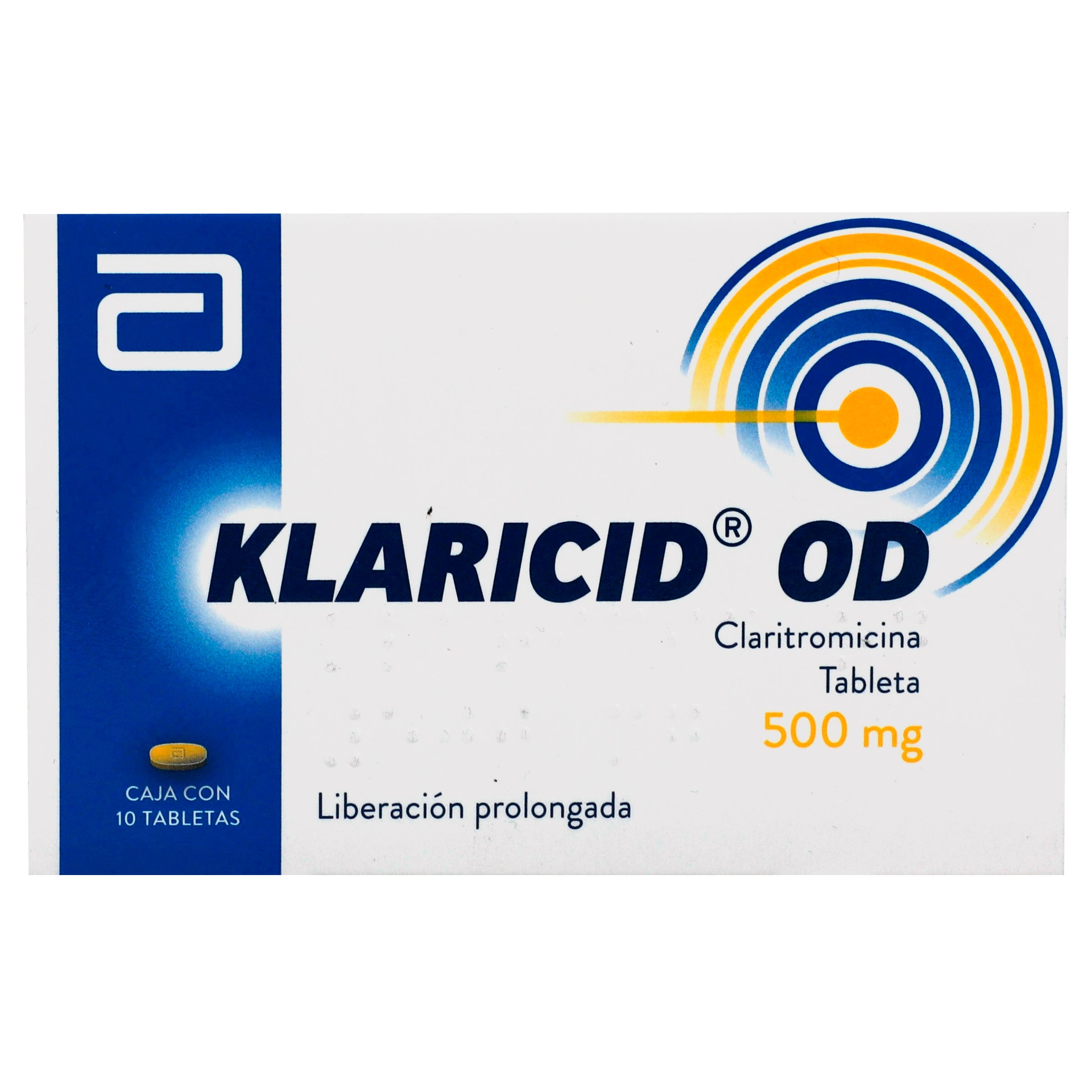 Klaricid Od 500Mg Con 10 Capsulas (Claritromicina) 1 - 7501033921285